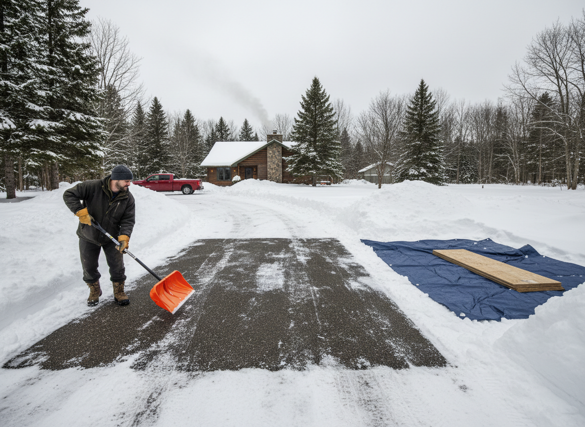 How to Prepare Your Driveway for Rolloff Dumpster Delivery in Ironwood Winters